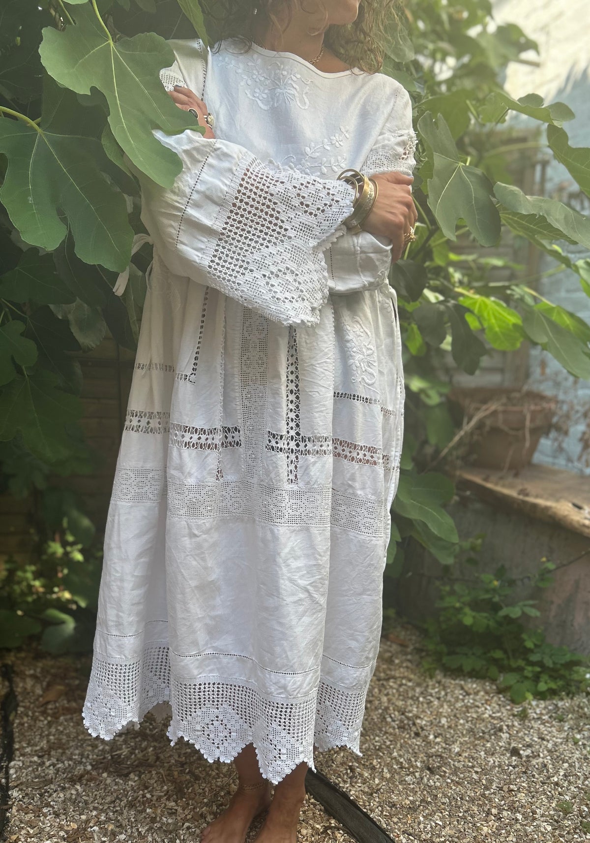 Vintage lace dress -free size