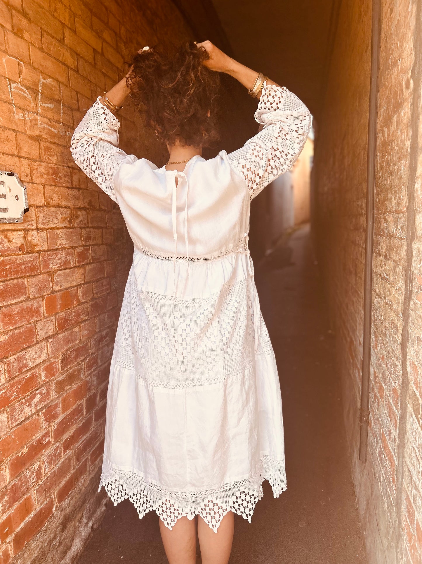 Vintage lace dress -free size