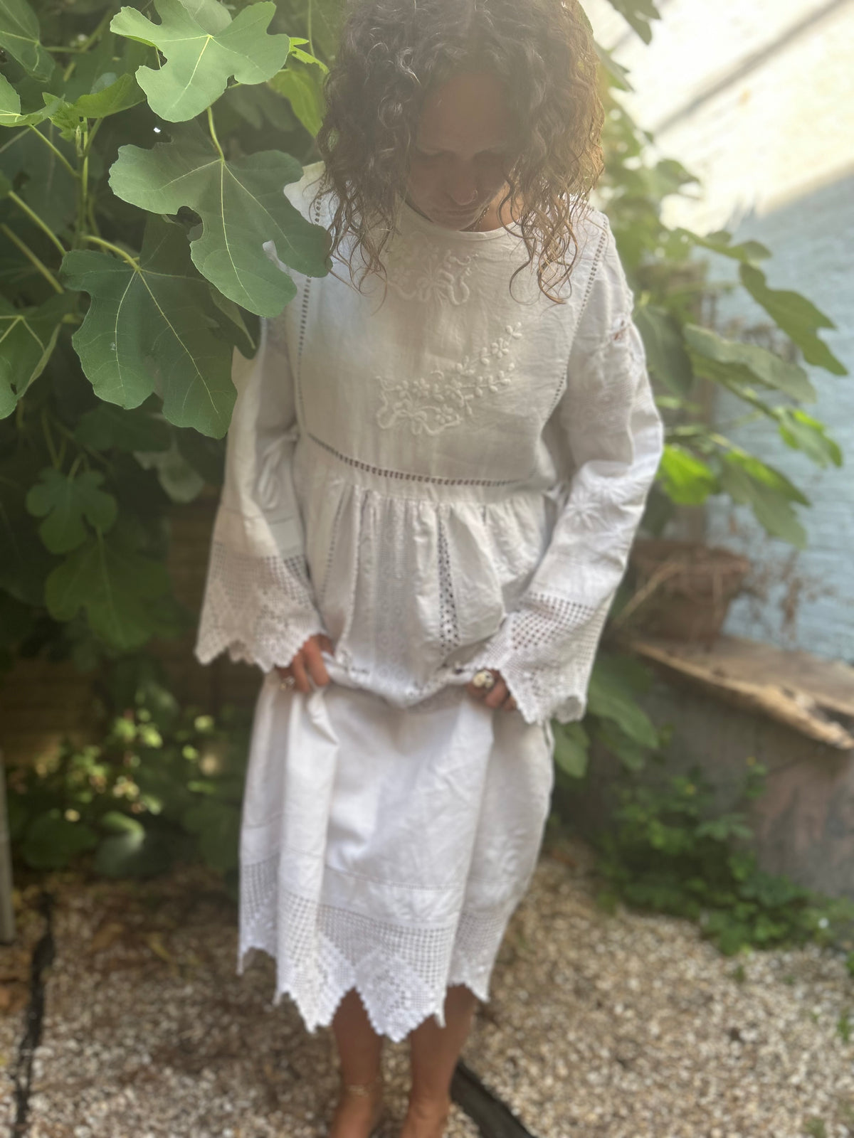 Vintage lace dress -free size