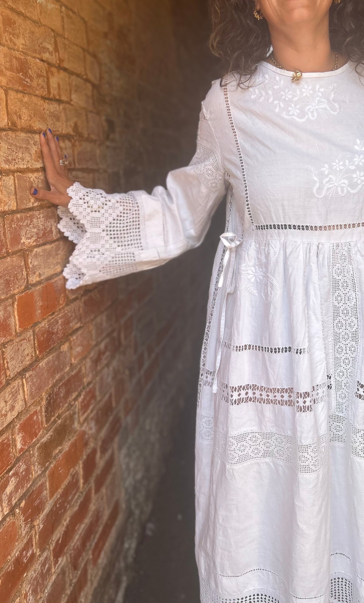 Vintage lace dress -free size