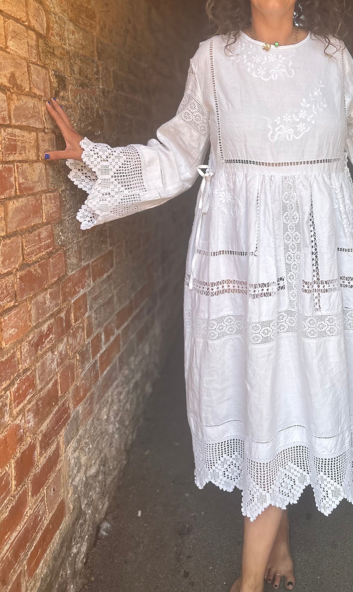 Vintage lace dress -free size