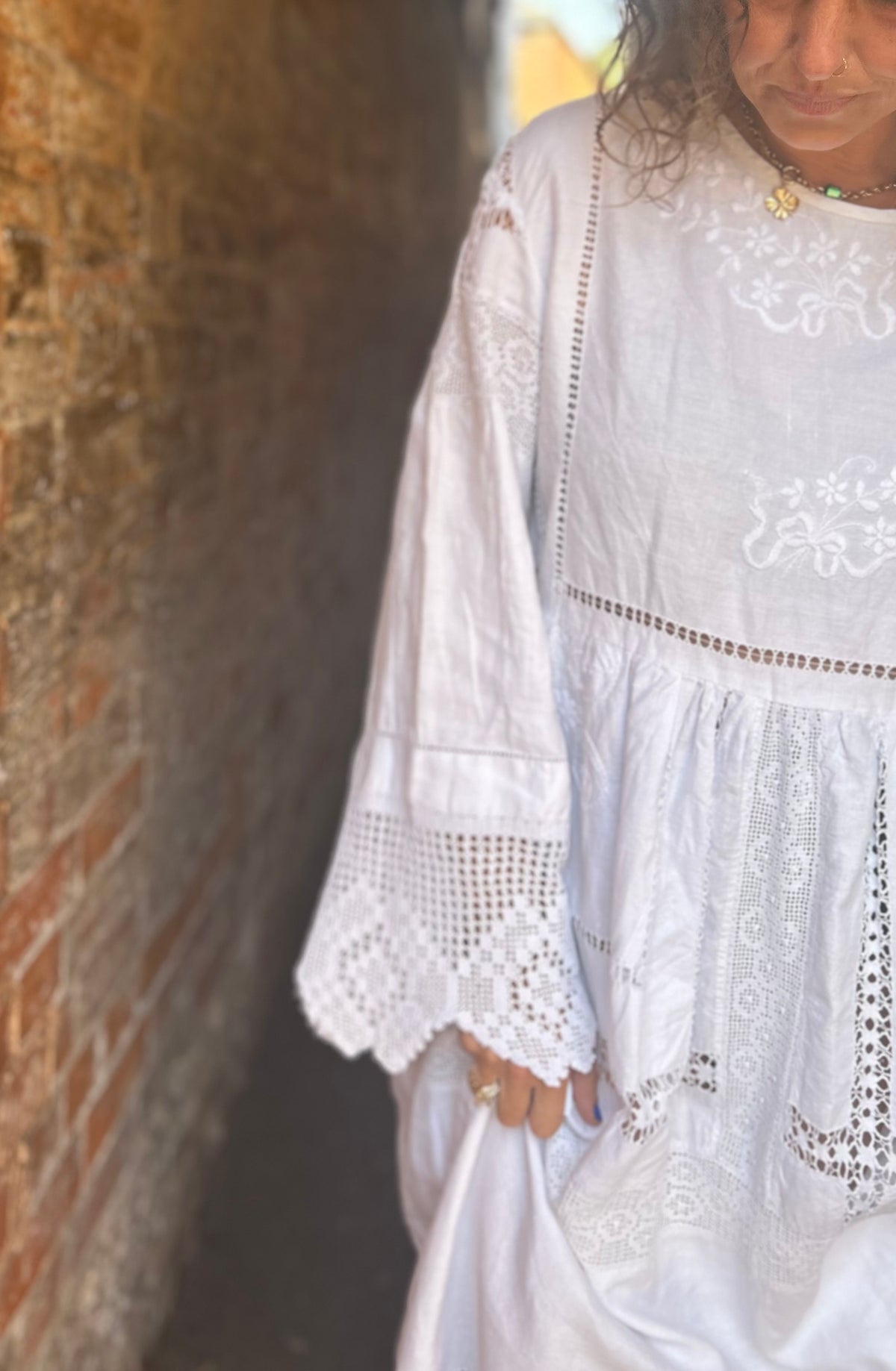 Vintage lace dress -free size