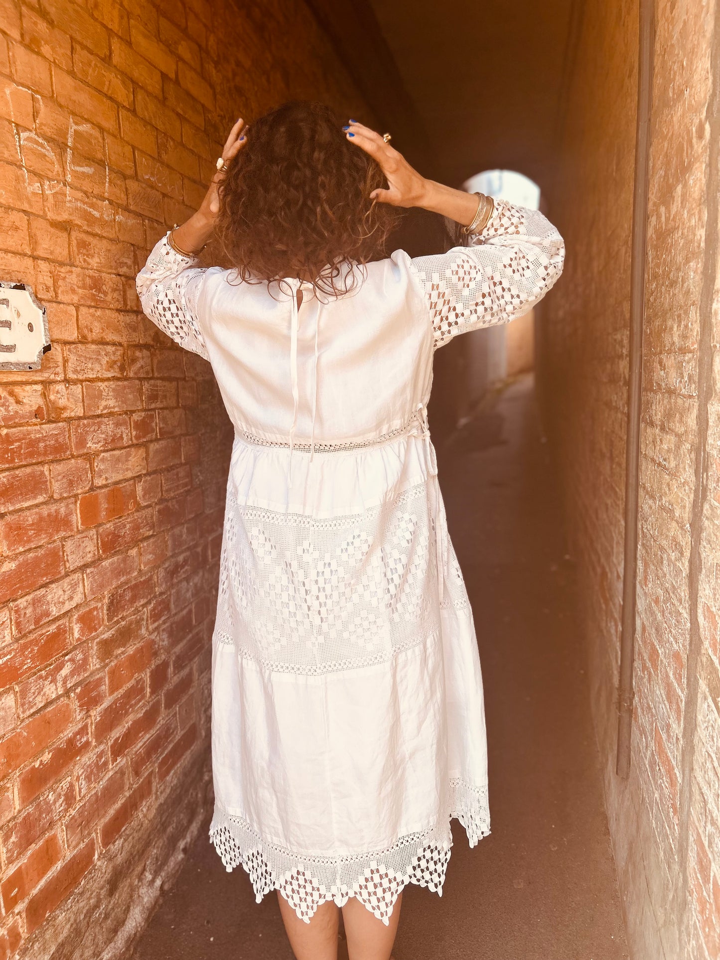 Vintage lace dress -free size